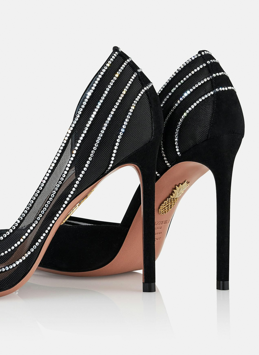 Велурени обувки на ток 'Dream Girl' Aquazzura