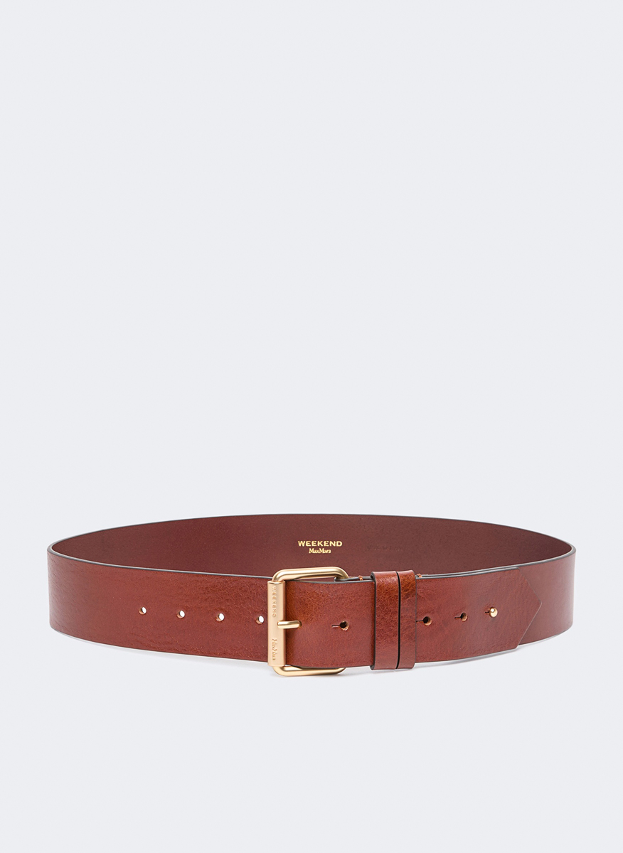 Kожен колан Weekend Max Mara Wkacarnet