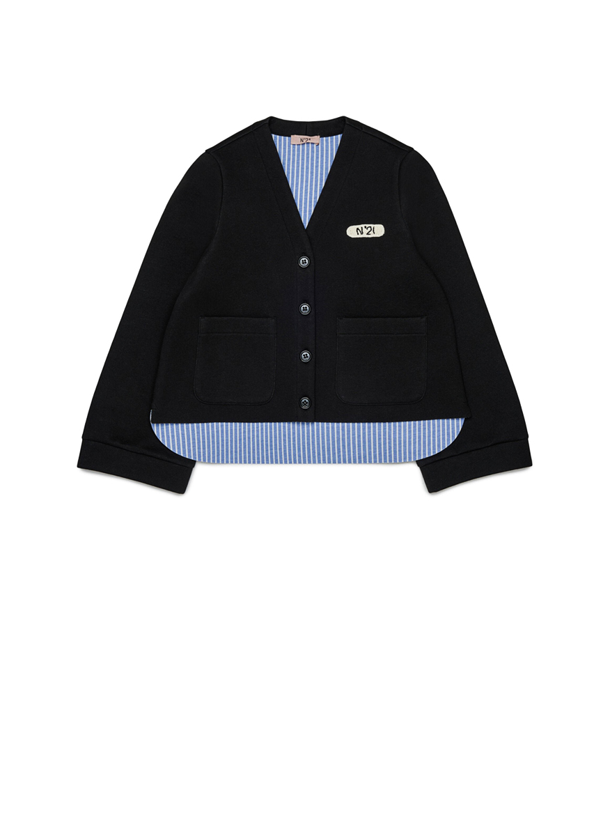 Nº21 Kids sweatshirt with contrasting details