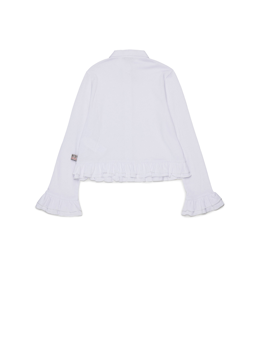 Nº21 Kids shirt with jewel buttons