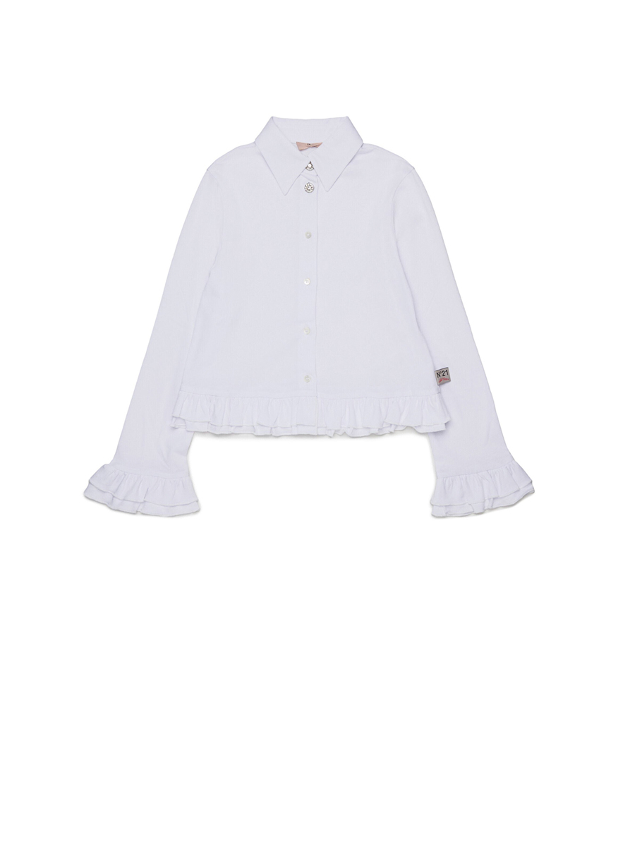 Nº21 Kids shirt with jewel buttons
