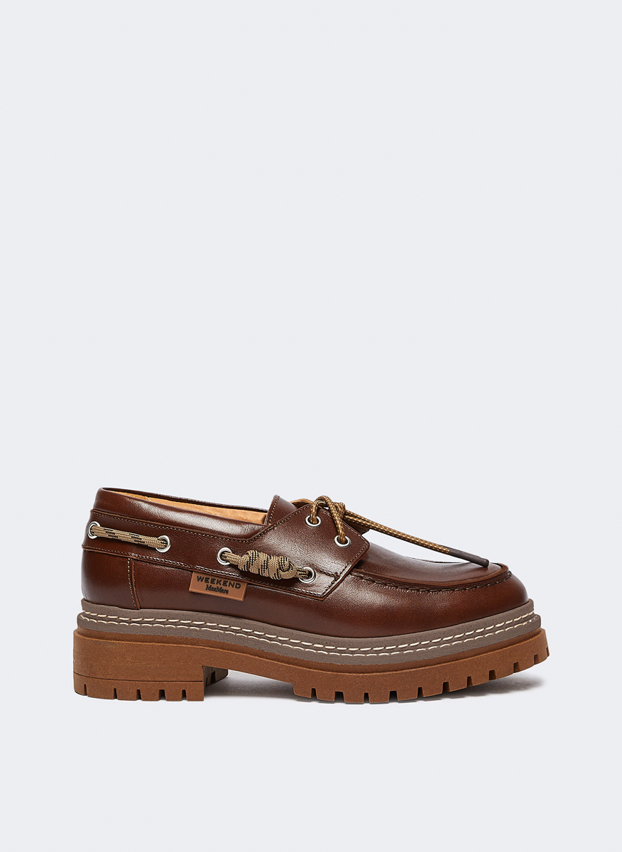 Weekend Max Mara Wkacarezza leather moccasins