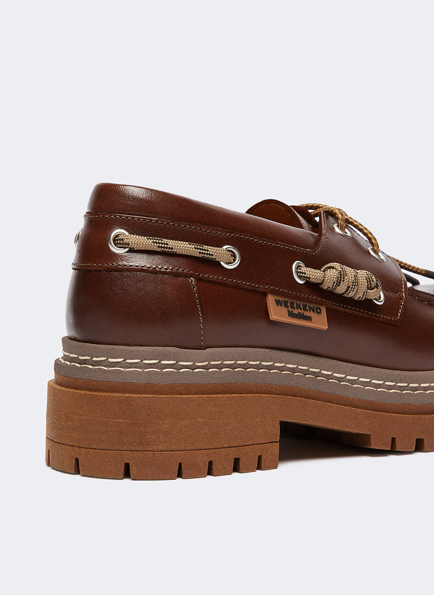 Weekend Max Mara Wkacarezza leather moccasins