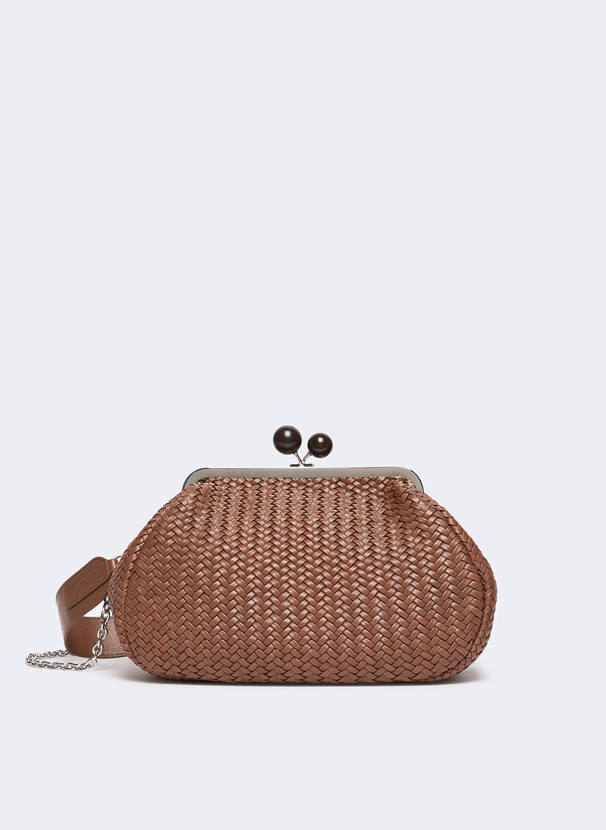 Плетена чанта Medium Pasticcino Weekend Max Mara Wkaere
