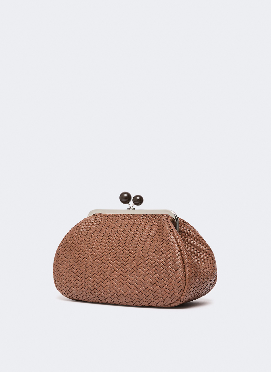Плетена чанта Medium Pasticcino Weekend Max Mara Wkaere