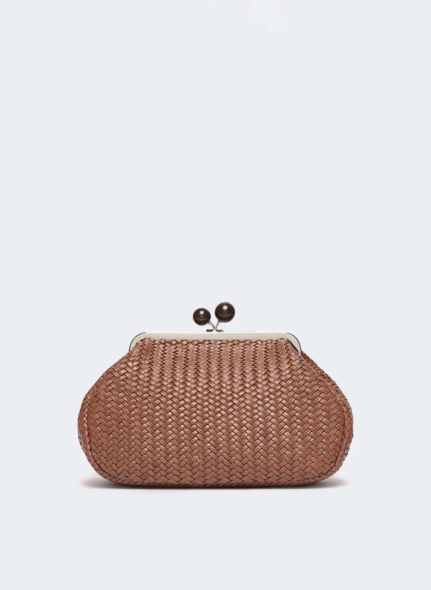 Плетена чанта Medium Pasticcino Weekend Max Mara Wkaere