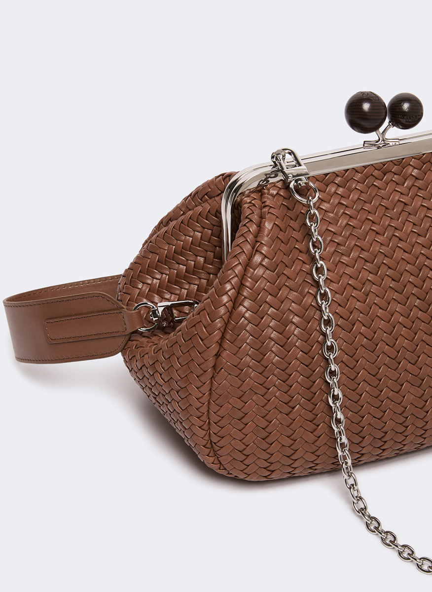 Плетена чанта Medium Pasticcino Weekend Max Mara Wkaere