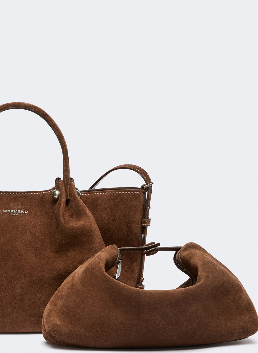 Велурена чанта Weekend Max Mara Wkario