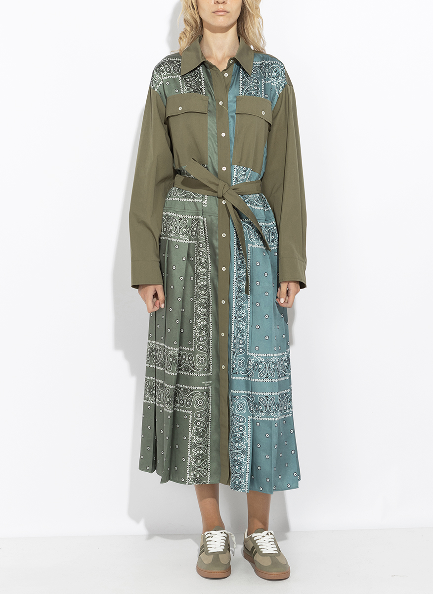 Рокля-риза с принт Weekend Max Mara Wkdmanto