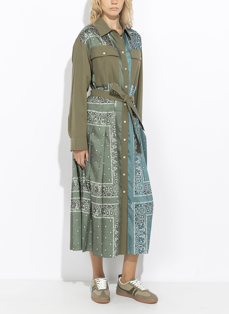 Рокля-риза с принт Weekend Max Mara Wkdmanto