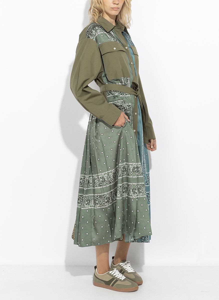 Рокля-риза с принт Weekend Max Mara Wkdmanto