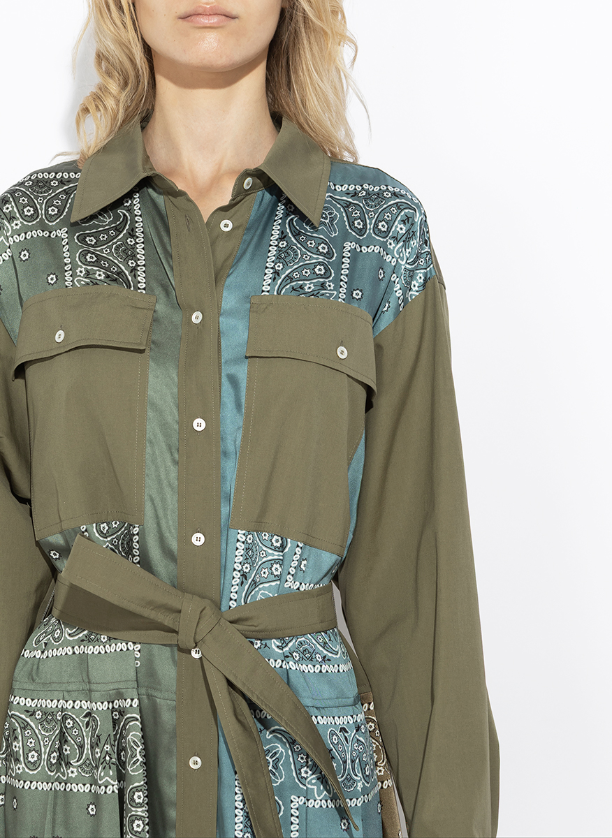 Рокля-риза с принт Weekend Max Mara Wkdmanto