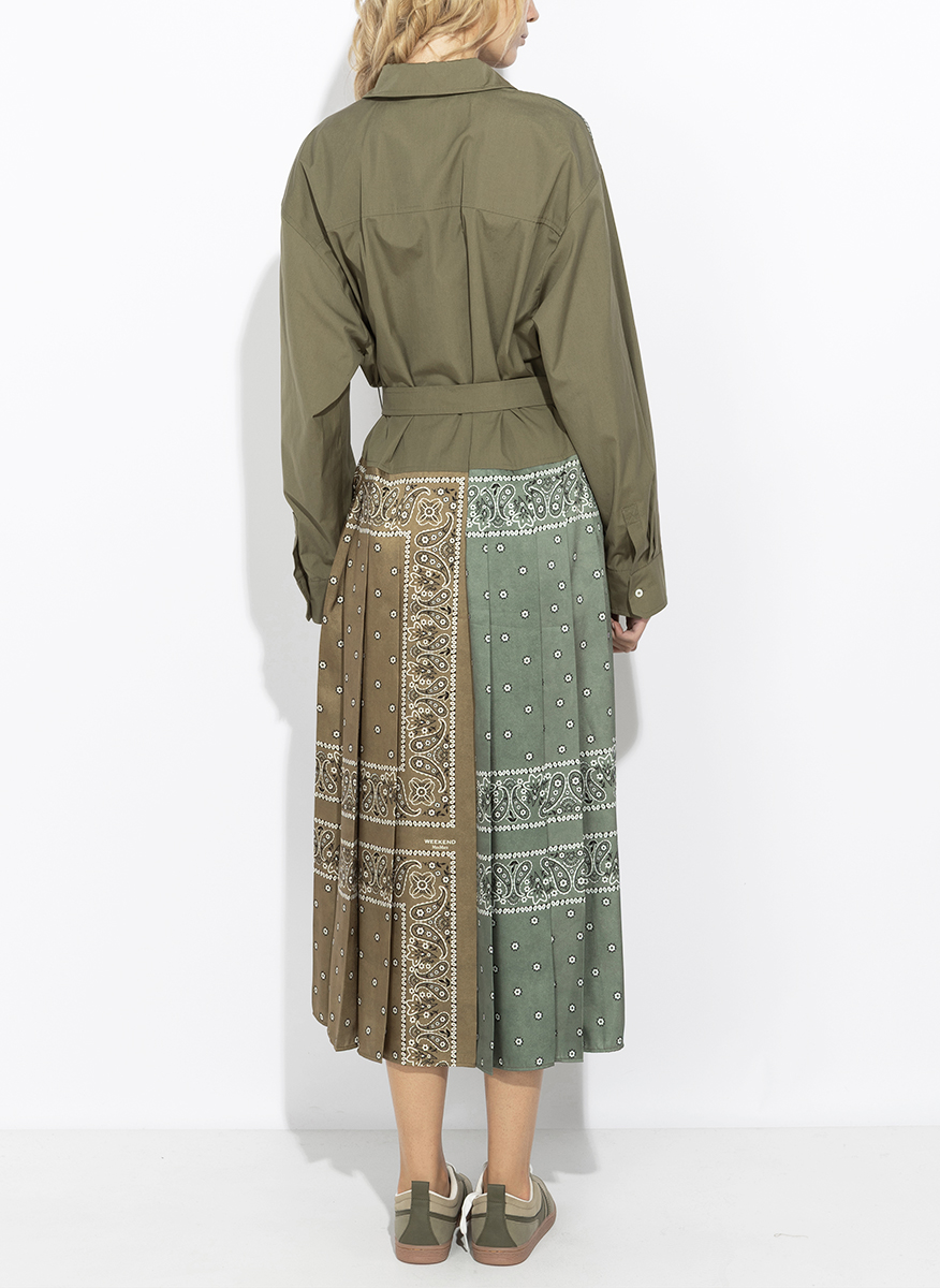 Рокля-риза с принт Weekend Max Mara Wkdmanto