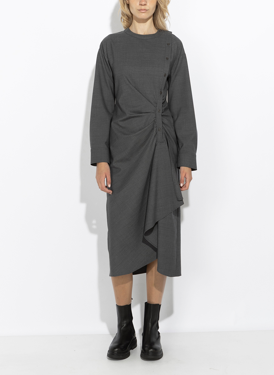 Миди рокля от фина вълна Weekend Max Mara Wkdcapanna