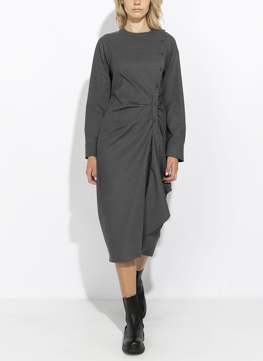 Миди рокля от фина вълна Weekend Max Mara Wkdcapanna
