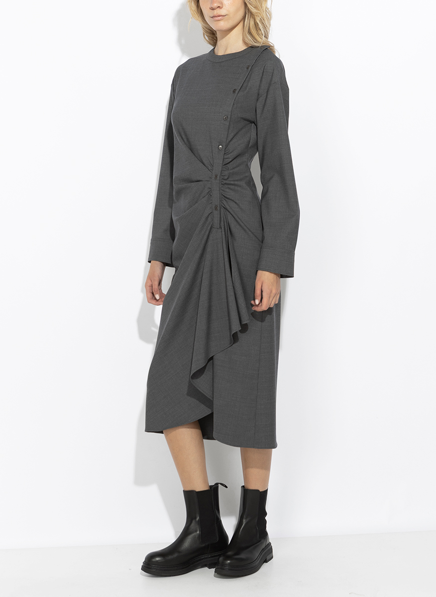 Миди рокля от фина вълна Weekend Max Mara Wkdcapanna