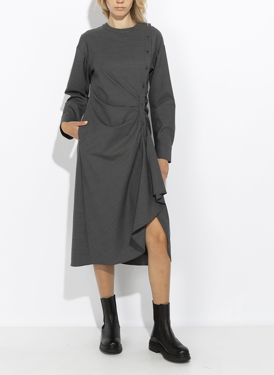 Миди рокля от фина вълна Weekend Max Mara Wkdcapanna