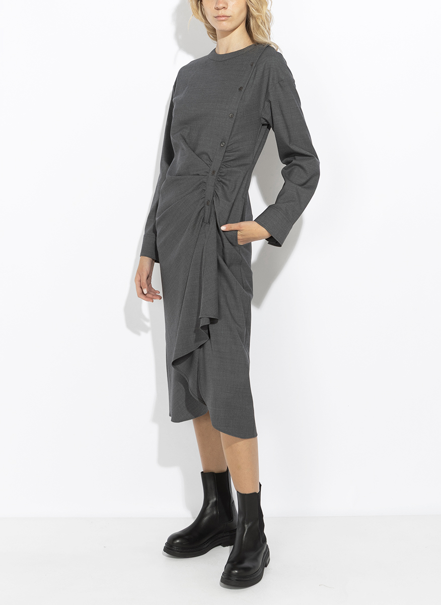 Миди рокля от фина вълна Weekend Max Mara Wkdcapanna