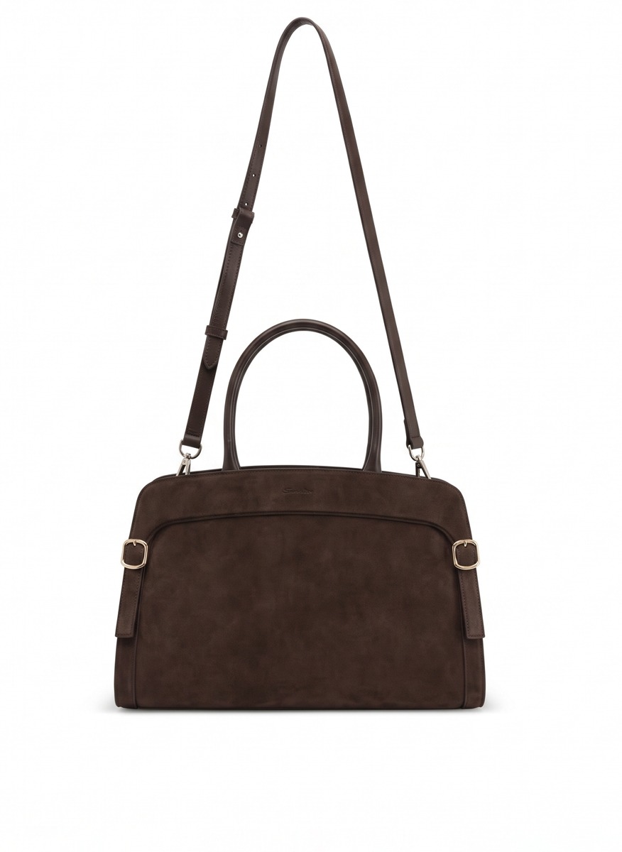 Santoni suede handbag L