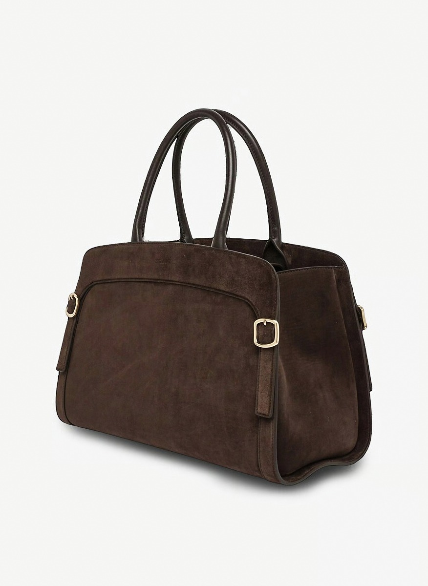 Santoni suede handbag L