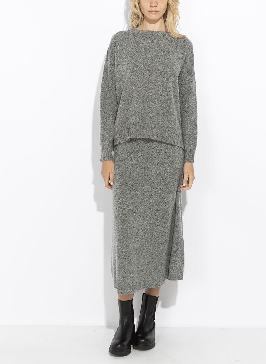 Пола от вълна и коприна Weekend Max Mara Wkdaloa