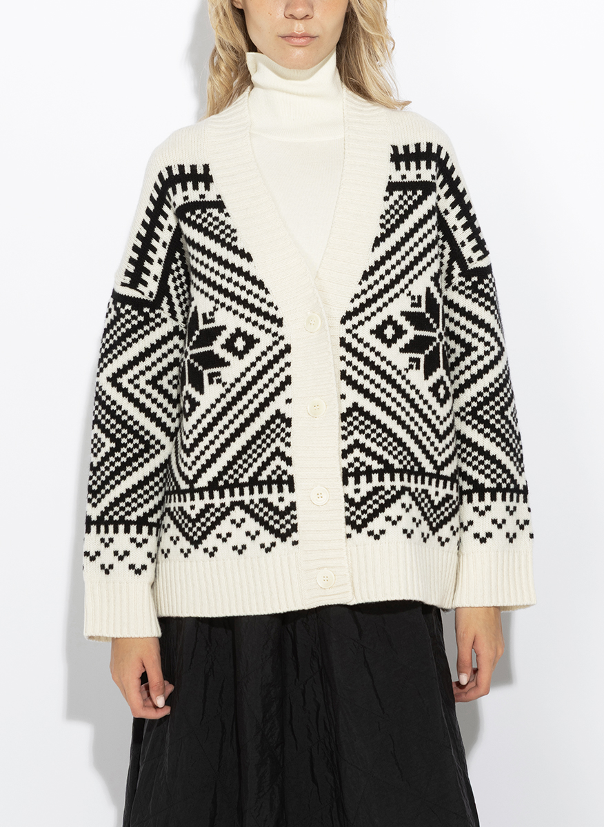 Жилетка от жакард с вълна Weekend Max Mara Wkdbelgio