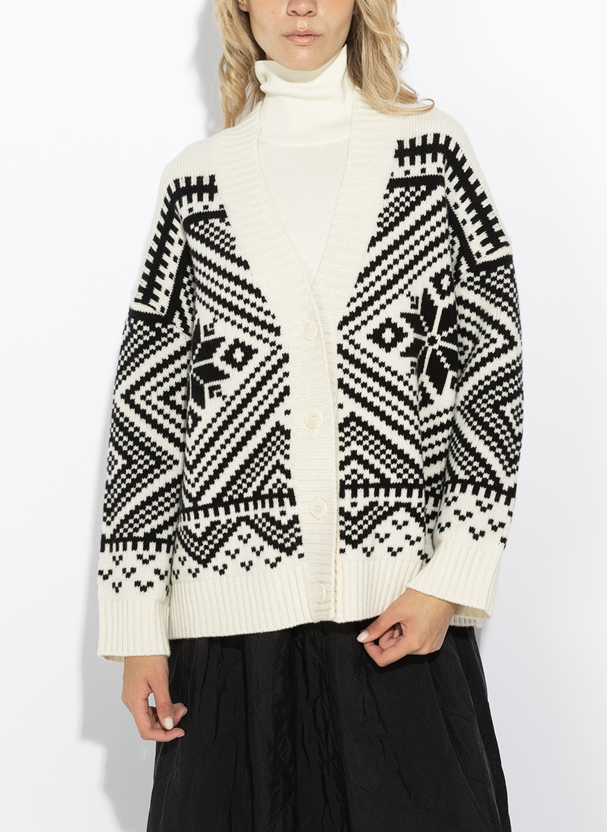 Жилетка от жакард с вълна Weekend Max Mara Wkdbelgio