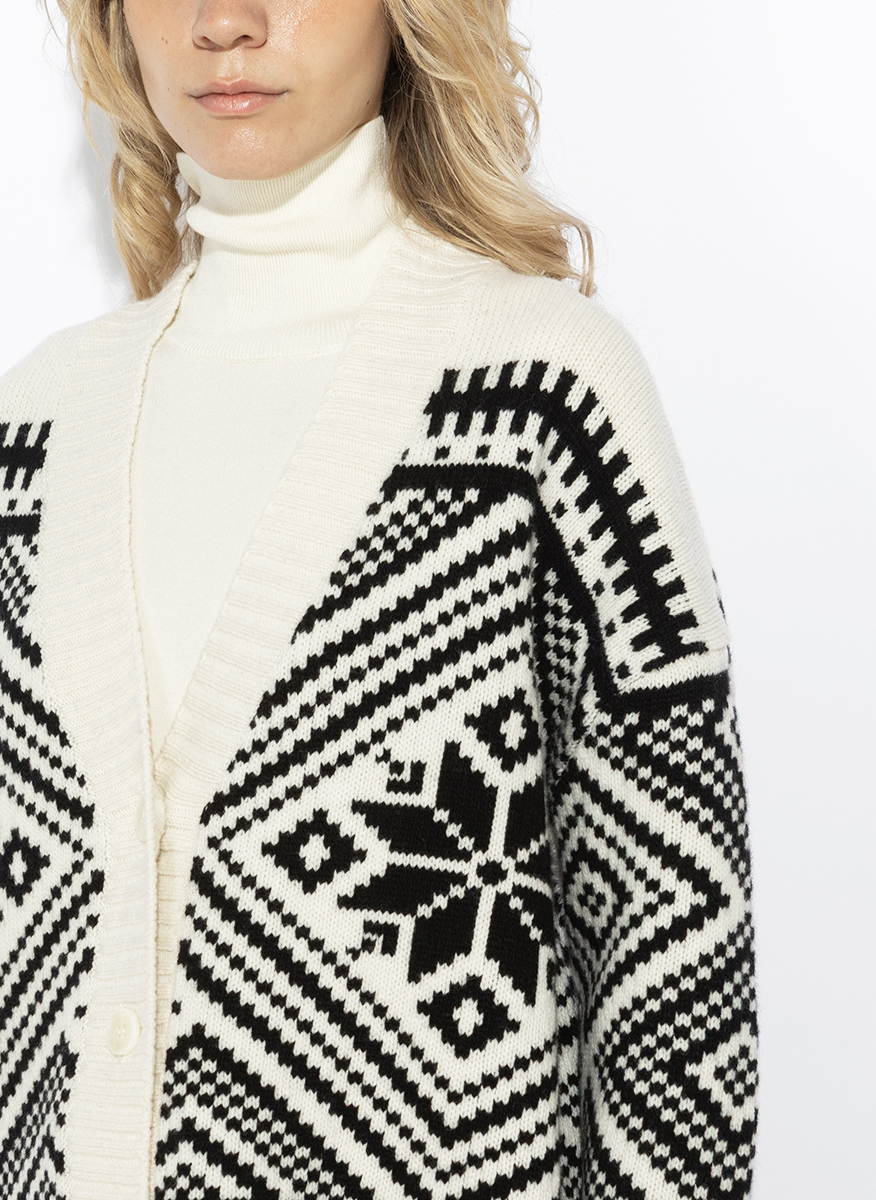 Жилетка от жакард с вълна Weekend Max Mara Wkdbelgio