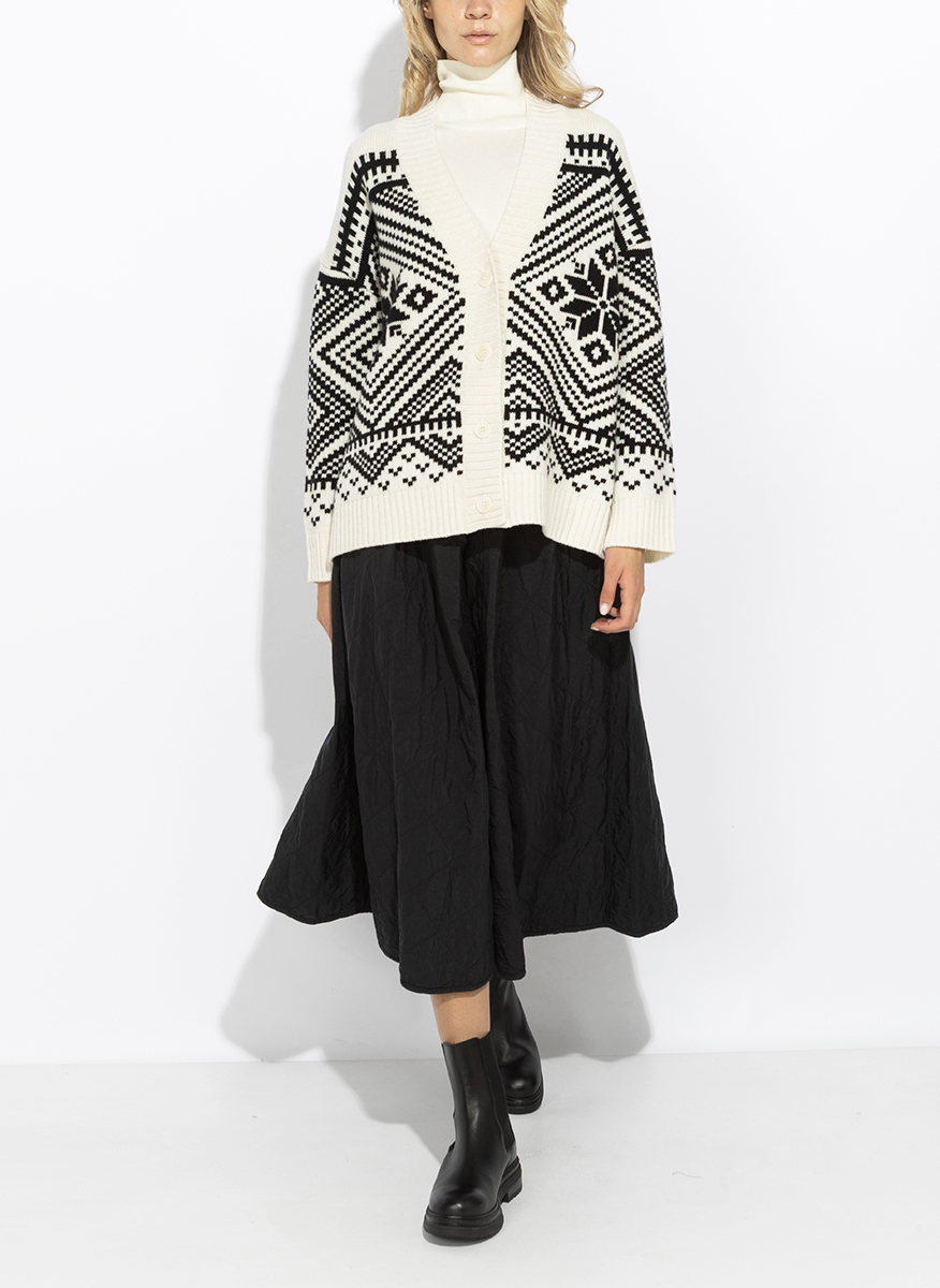 Жилетка от жакард с вълна Weekend Max Mara Wkdbelgio