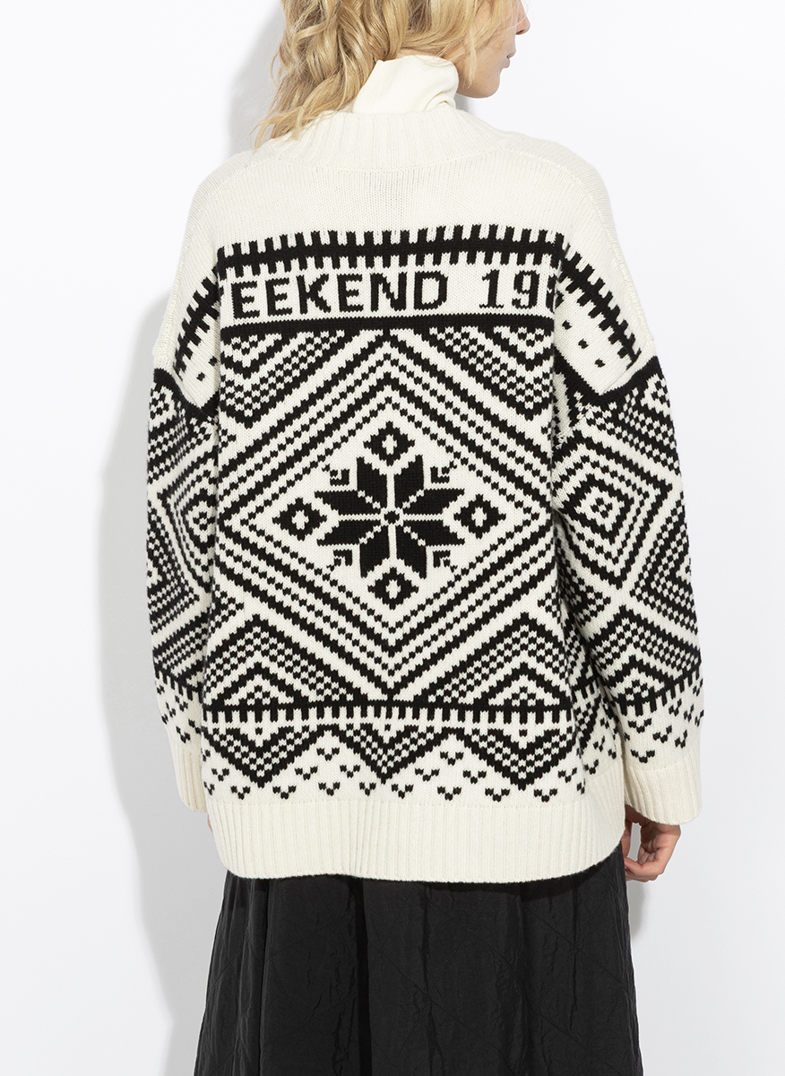 Жилетка от жакард с вълна Weekend Max Mara Wkdbelgio