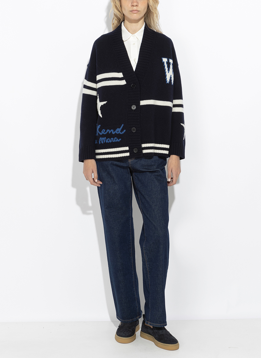 Жилетка от жакард с вълна Weekend Max Mara Wkdbelgio