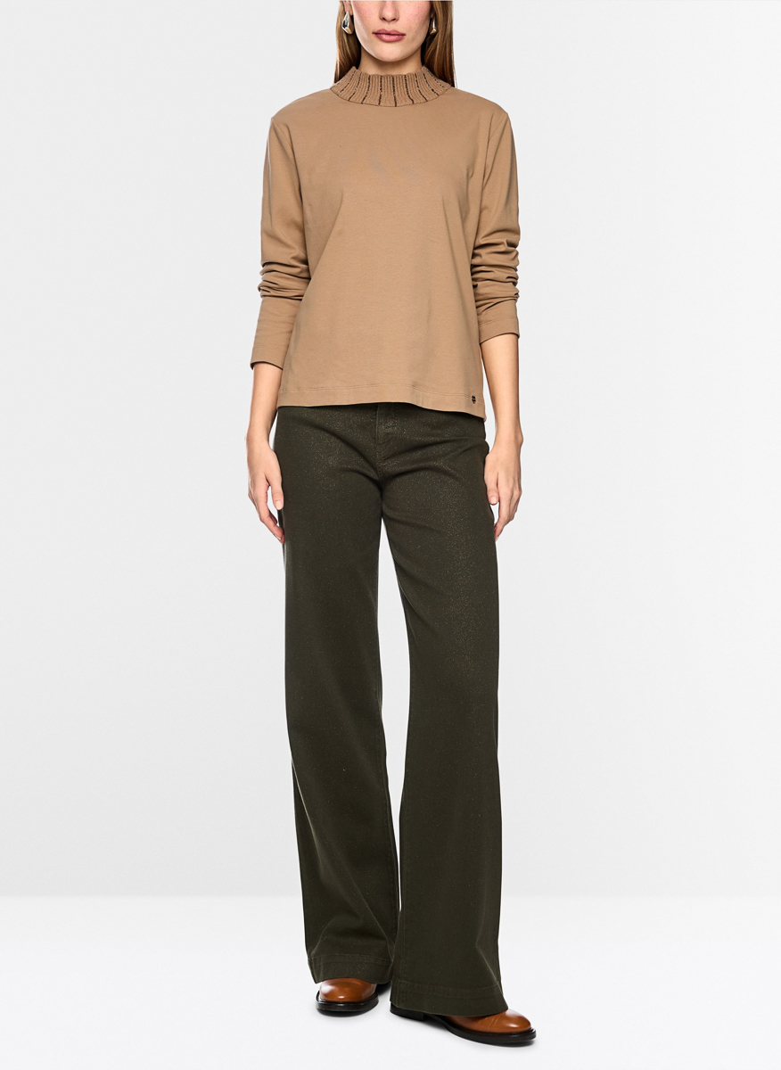 Marc Cain Collections blouse with pearl details