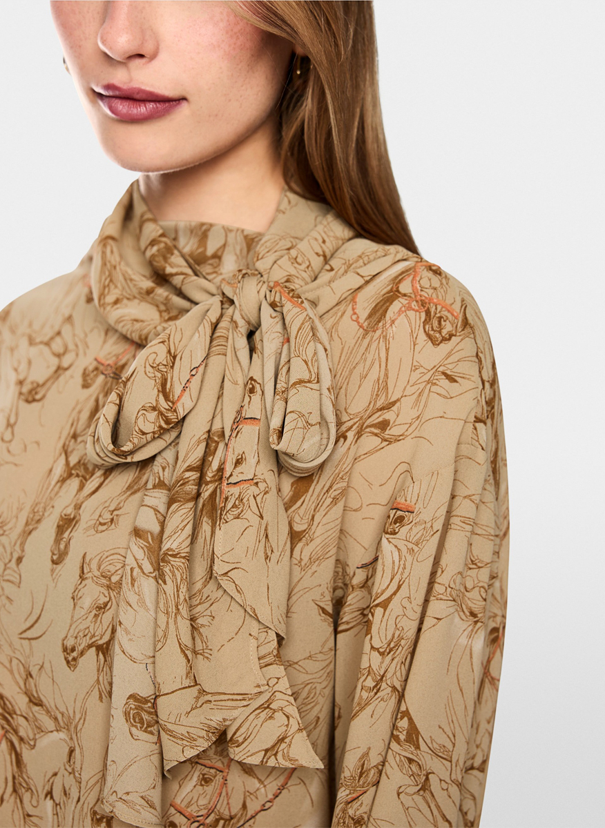 Блуза с панделка Marc Cain Collections