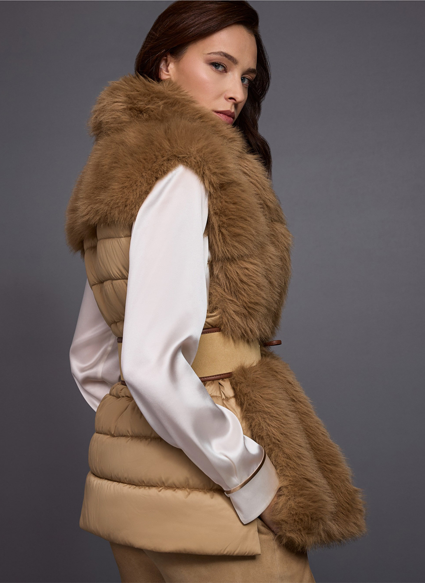 Копринена риза с контрастни кантове Marc Cain Collections