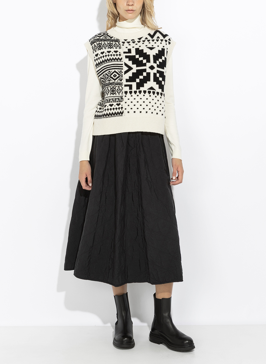 Вълнен елек с принт Weekend Max Mara Wkdsavana