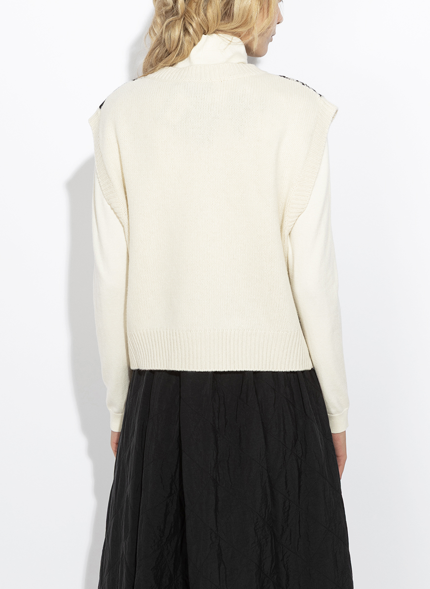 Вълнен елек с принт Weekend Max Mara Wkdsavana