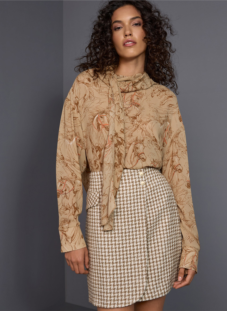 Мини пола 'Houndstooth' Marc Cain Collections