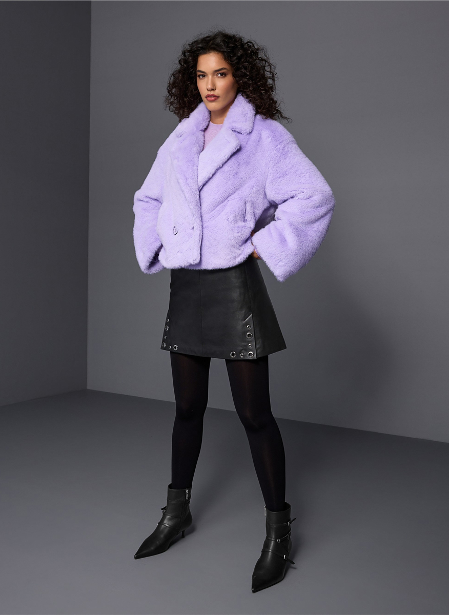 Кожена пола с капси Marc Cain Collections