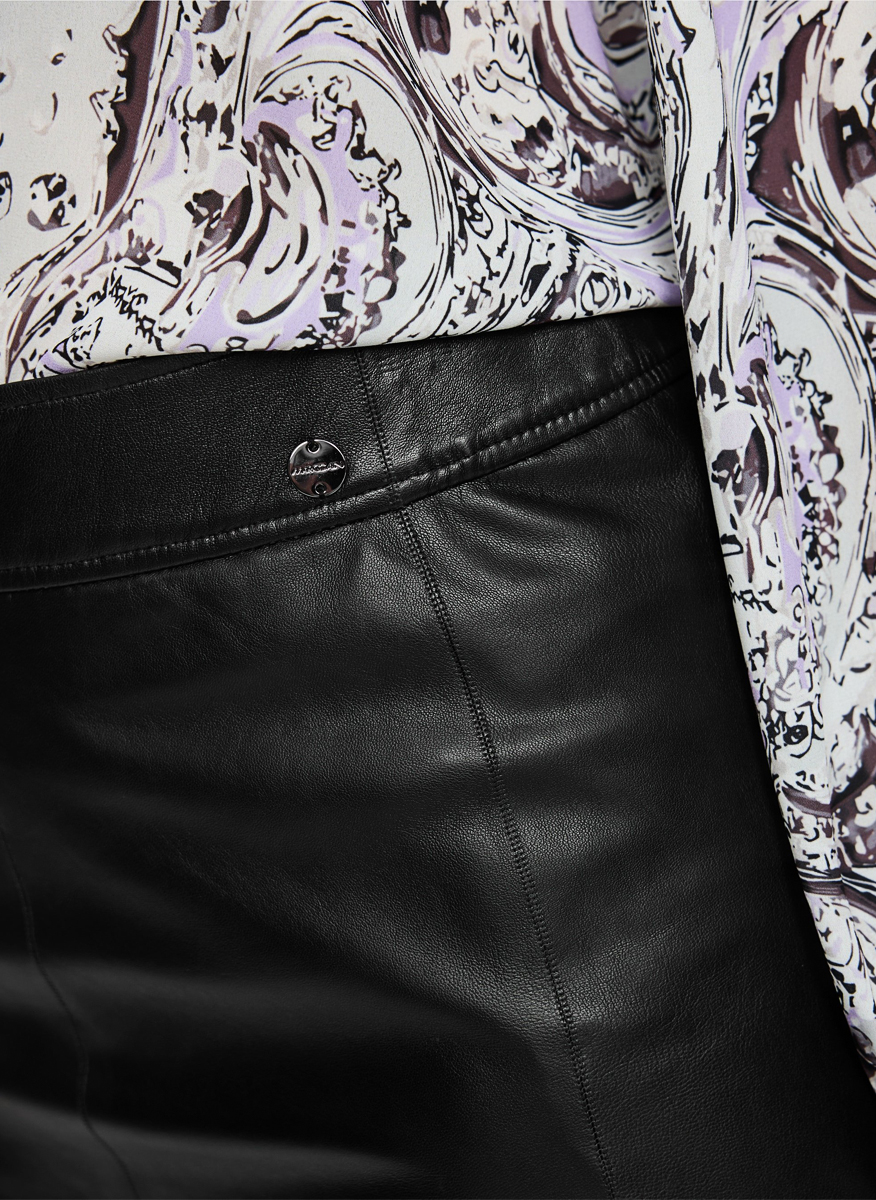 Кожена пола с капси Marc Cain Collections