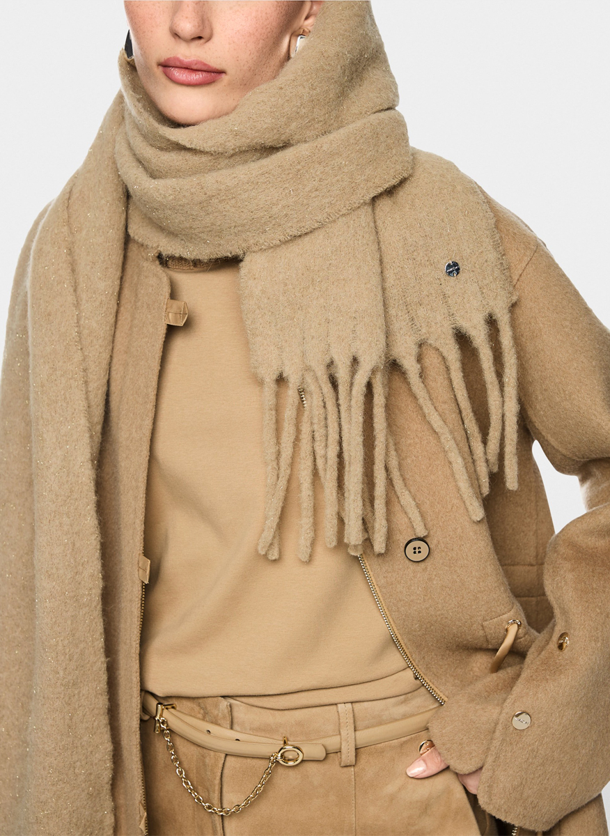 Marc Cain Collections scarf with fluffy finish