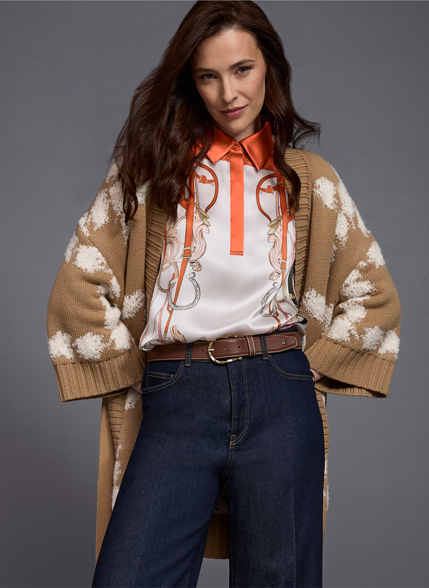 Колан с контрастни шевове Marc Cain Collections