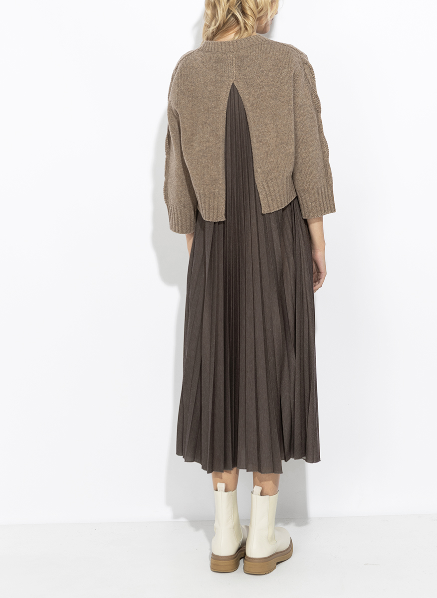 Вълнен комплект с плисиран дизайн Weekend Max Mara Wkdcalco