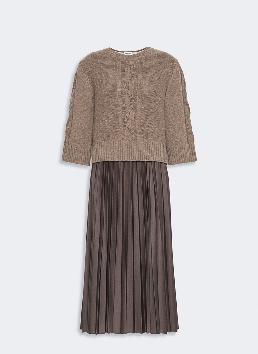 Вълнен комплект с плисиран дизайн Weekend Max Mara Wkdcalco