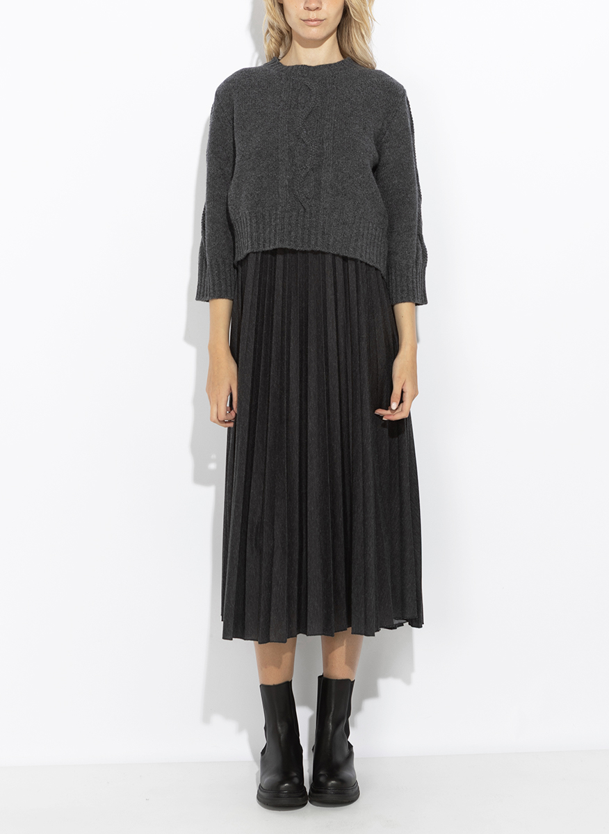Вълнен комплект с плисиран дизайн Weekend Max Mara Wkdcalco