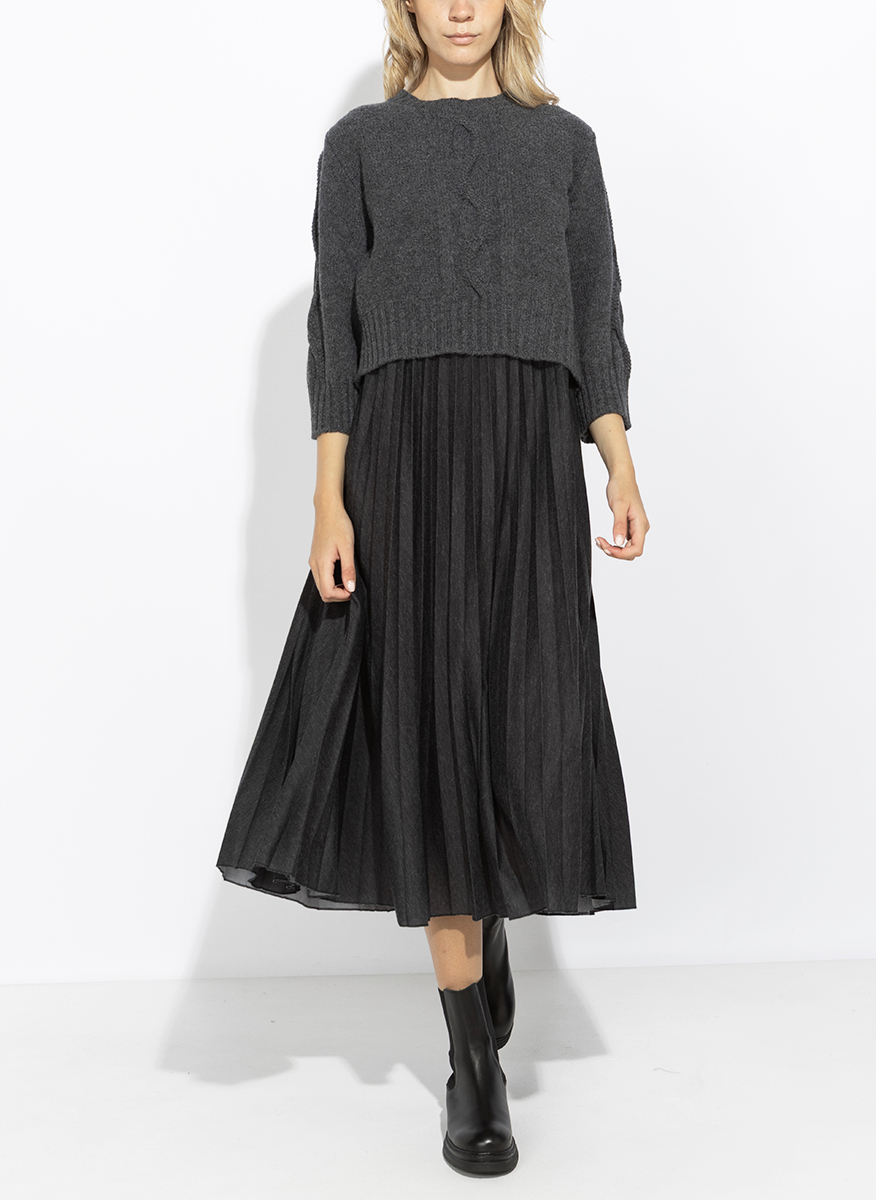 Вълнен комплект с плисиран дизайн Weekend Max Mara Wkdcalco