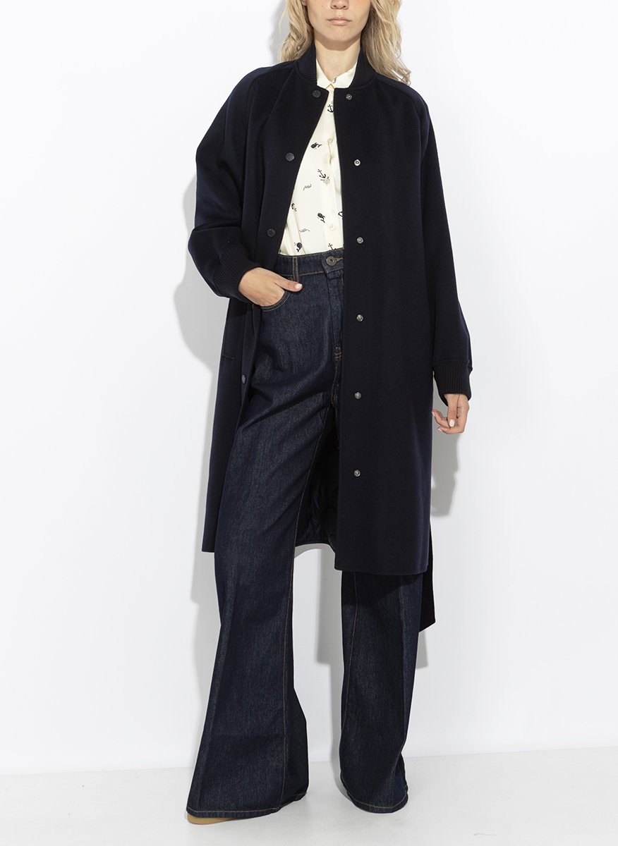 Палто с капитониран мотив Weekend Max Mara Wkdabbono