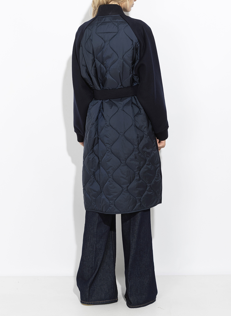 Палто с капитониран мотив Weekend Max Mara Wkdabbono