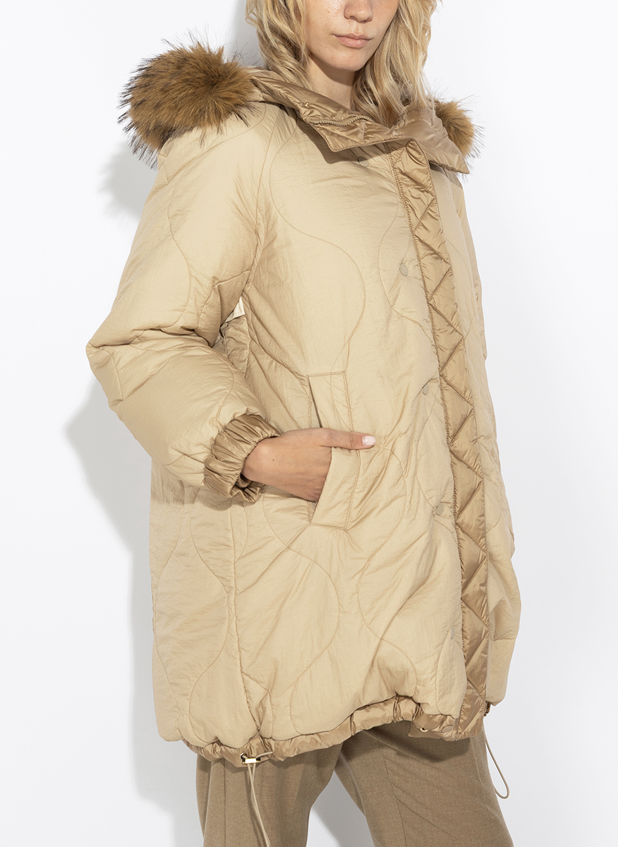 Двулицева парка с 'Water repellent' обработка Weekend Max Mara Wkdanfora