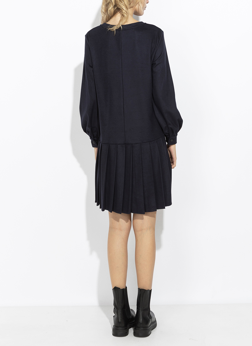 Рокля с плисиран мотив Weekend Max Mara Wkdnavetta