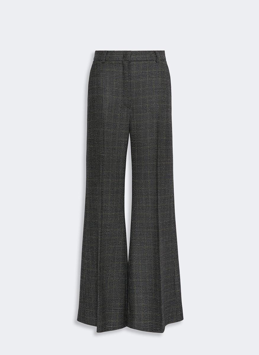 Панталон с кариран дизайн Weekend Max Mara Wkdpacca
